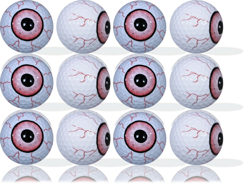 Red Eyeball Golf Balls 12 Pack - Perfect Gift Idea!