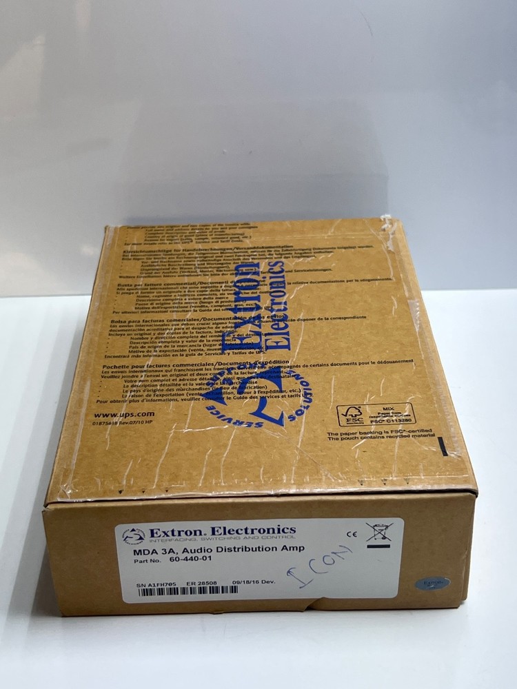 Extron MDA 3A, Audio Distribution Amplifier 60-440-01