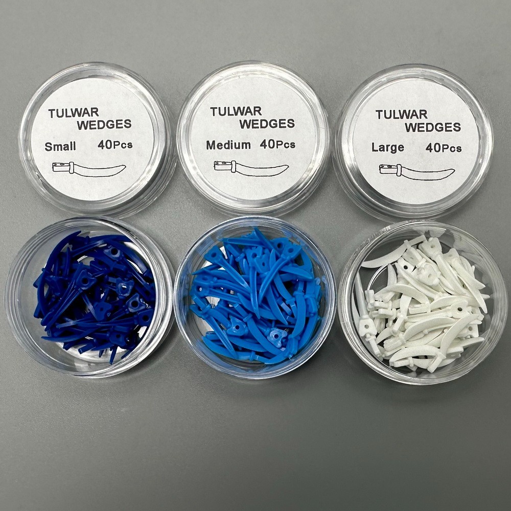 Dental Tulwar Wedges Sectional Matrix System Use Plastic Diastema Wedge Refill