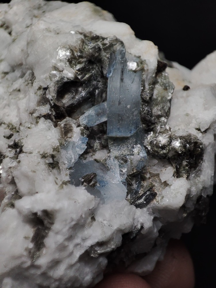 Alkali Beryl Crystal On Matrix With Nice Terminations-Pak.