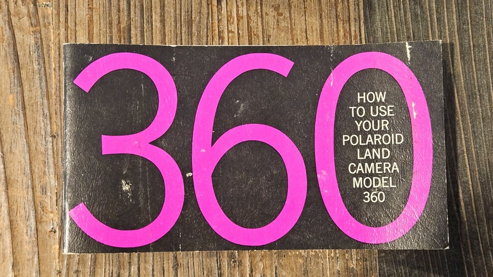 Vintage Polaroid 360 Electronic Flash Camera with Hard Case And Instructions