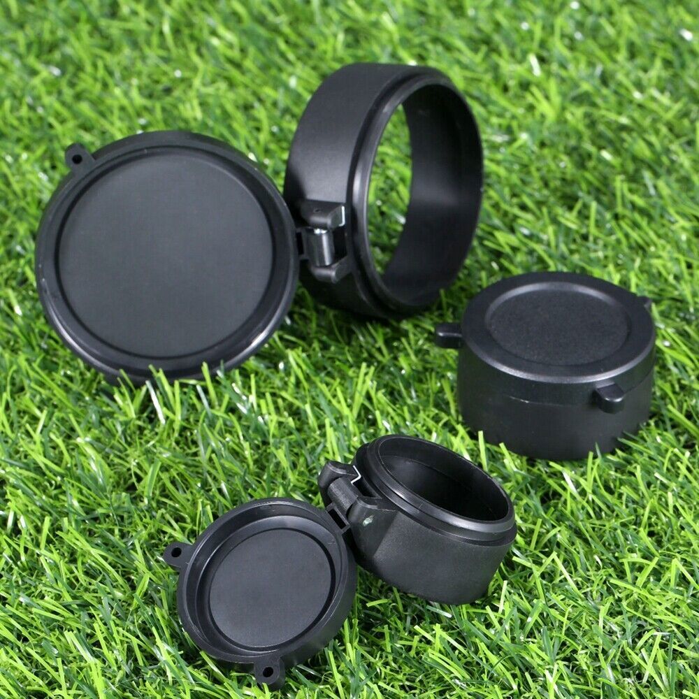 Flip Up Scope Covers Rifle Scope Protect Objective Cap Lens Cover for Caliber