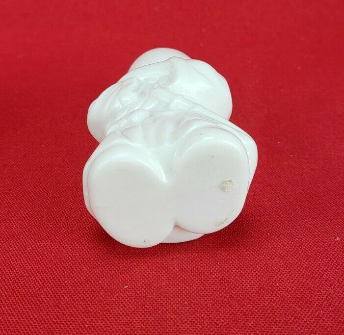 White Sitting Samurai Porcelain Candle Holder with Folded Arms