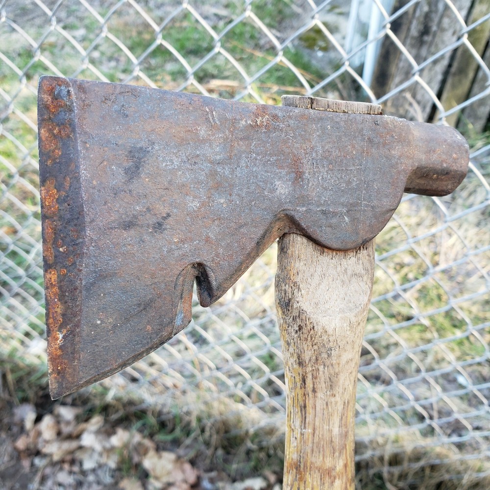 Vintage WIZARD Carpenter Hatchet Axe Roofing Hammer Multi Tool Camping Hunting