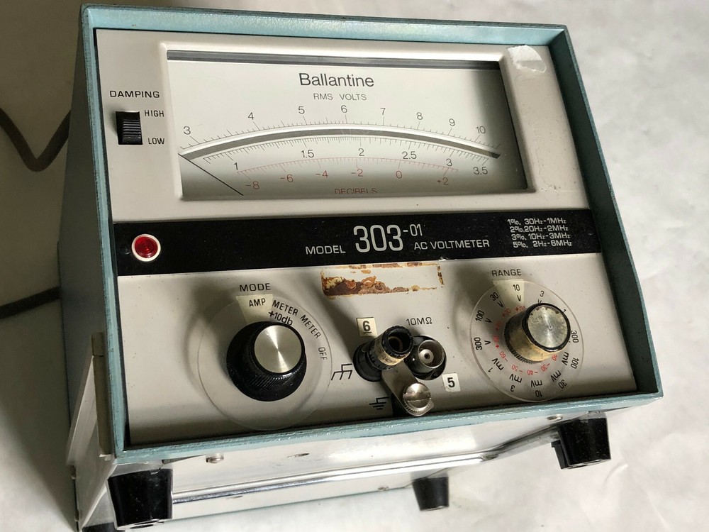 BALLANTINE 303-01,303 MODEL 303-01 AC VOLTMETER CONTROLLER,Em