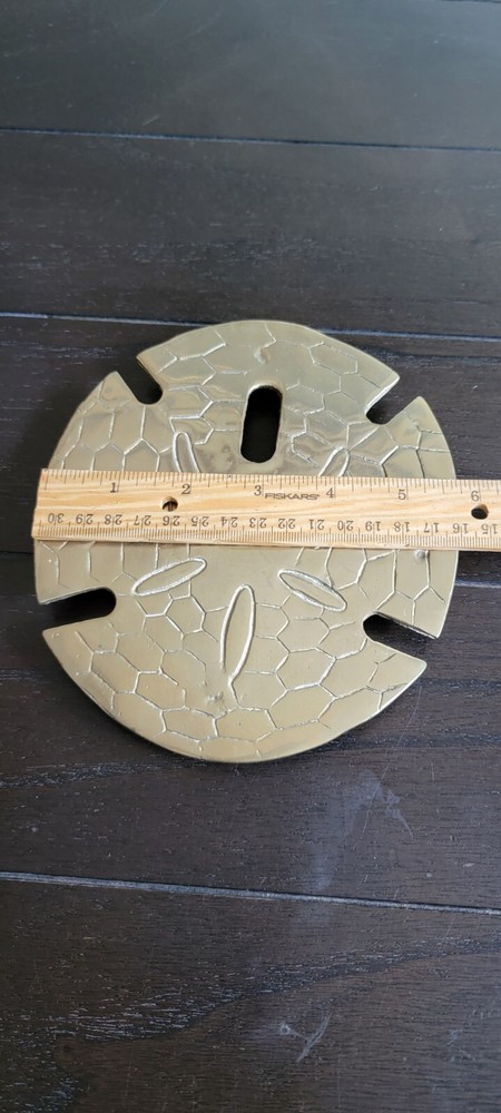 Brass Sand Dollar Trivette