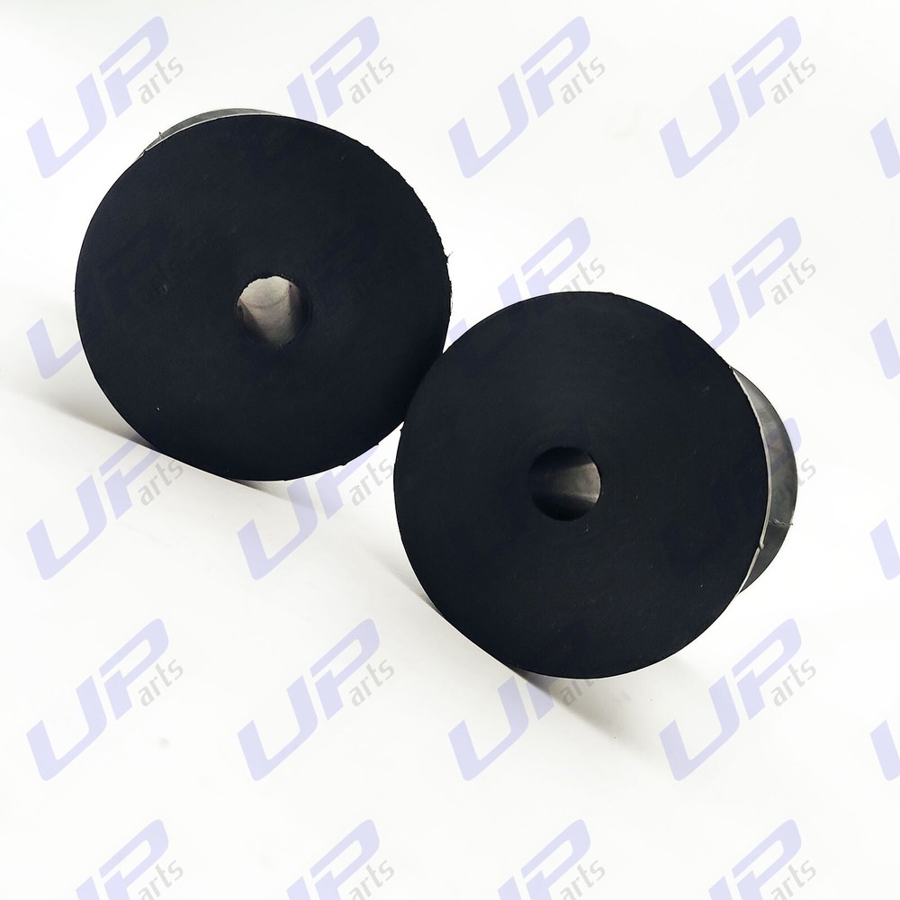 2 Pack 4 Inch Mounting Width Boat Trailer Black Molded Rubber Bow Stop Rollers