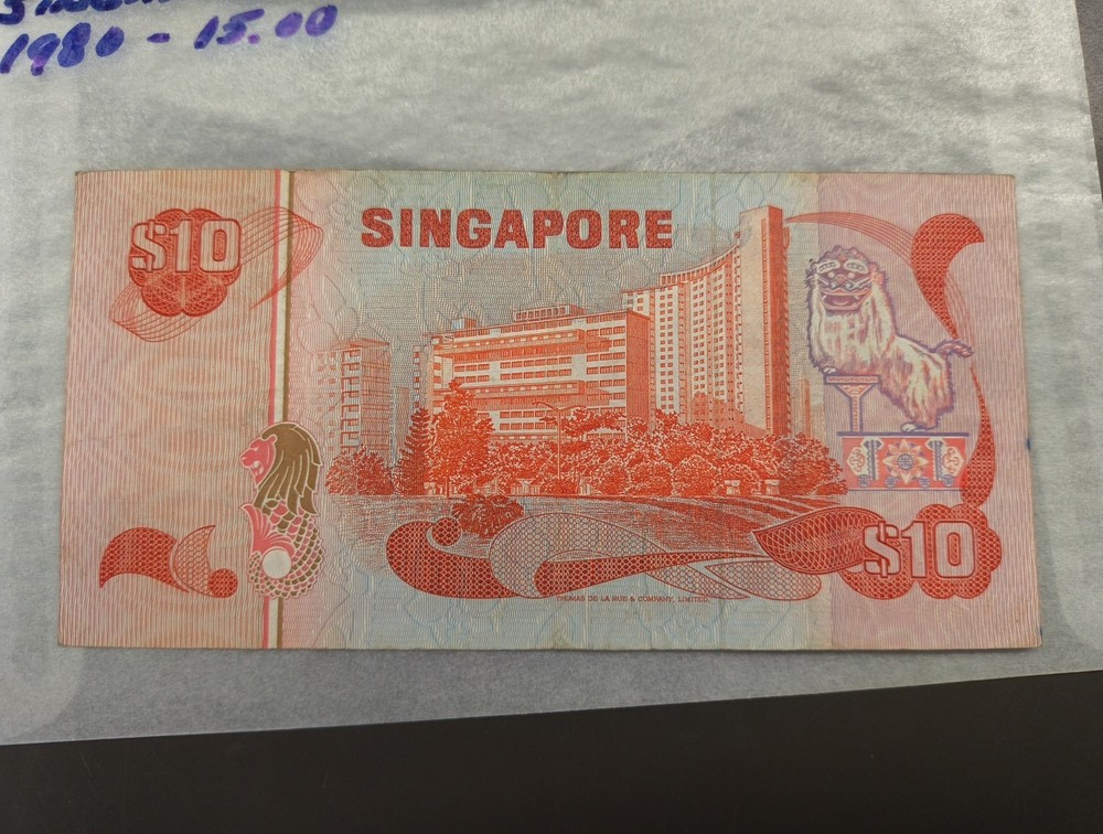 Singapore Bird Series $10. Note