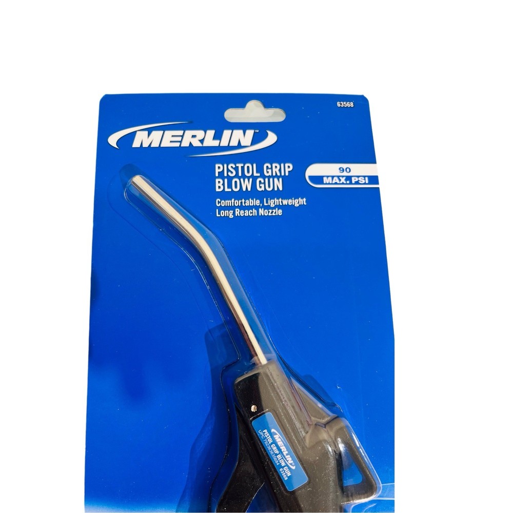 Air Blow Gun with Angled Tip, Variable-Flow Trigger & Hanger Loop