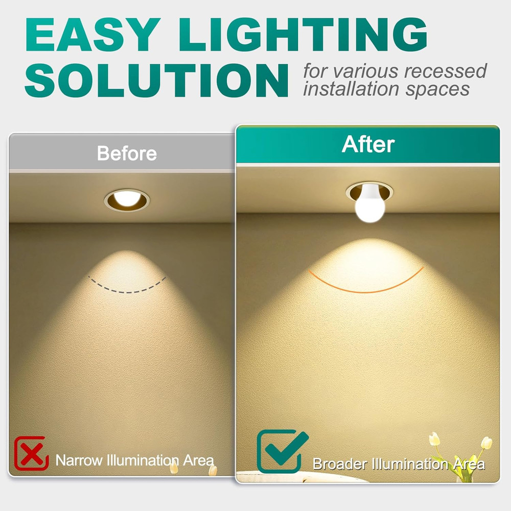 E26 Socket Extender, E26 Standard Medium Base Lamp Bulb Socket Adapter of 5CM/1.