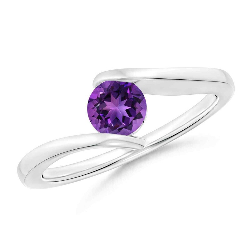 Amethyst Gemstone 925 Sterling Silver New Stackable Anniversary Boho Ring Size 7