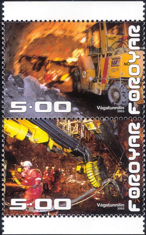 Faroes 2003 Tunnel/Mining/Construction/Engineering/Transport/Motors 2v (n30259)