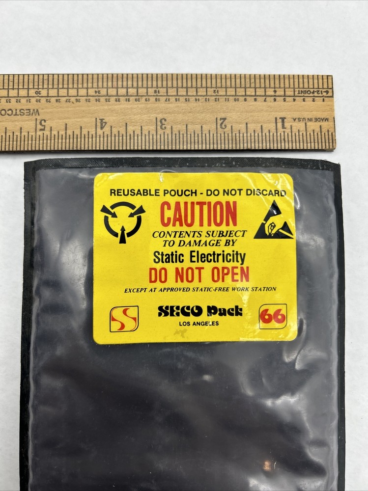 ( 10 ) SECO PAC Anti Static Reusable Pouch Static Shielding 5” X 12”