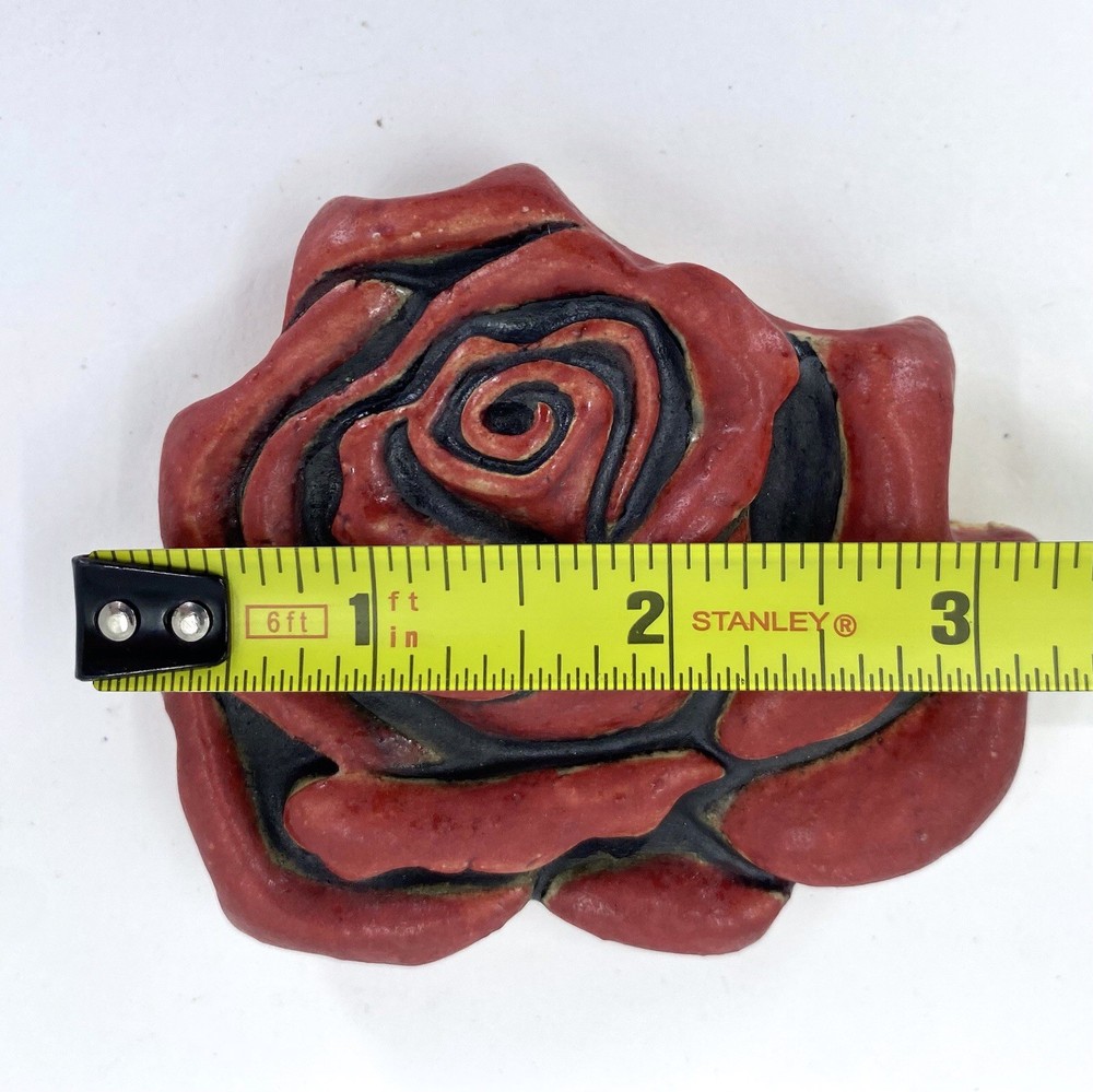 Rose Stoneware Art by Gretchen Kramp