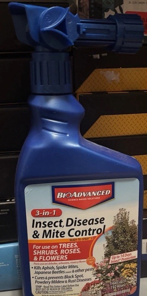 BioAdvanced 3-in-1 Insect, Disease & Mite Control Ready To Use Spray 32 fl oz