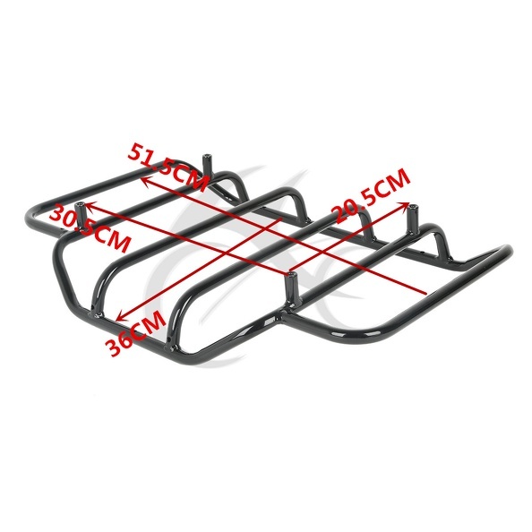 King Trunk Backrest Mount Tail Light Fits For Harley Touring 14-23