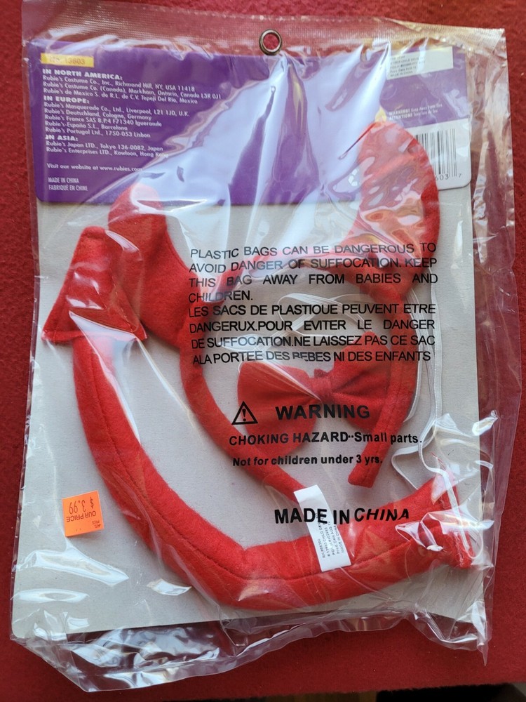 Children's Halloween Costume Devil Accessory Kit Rubies