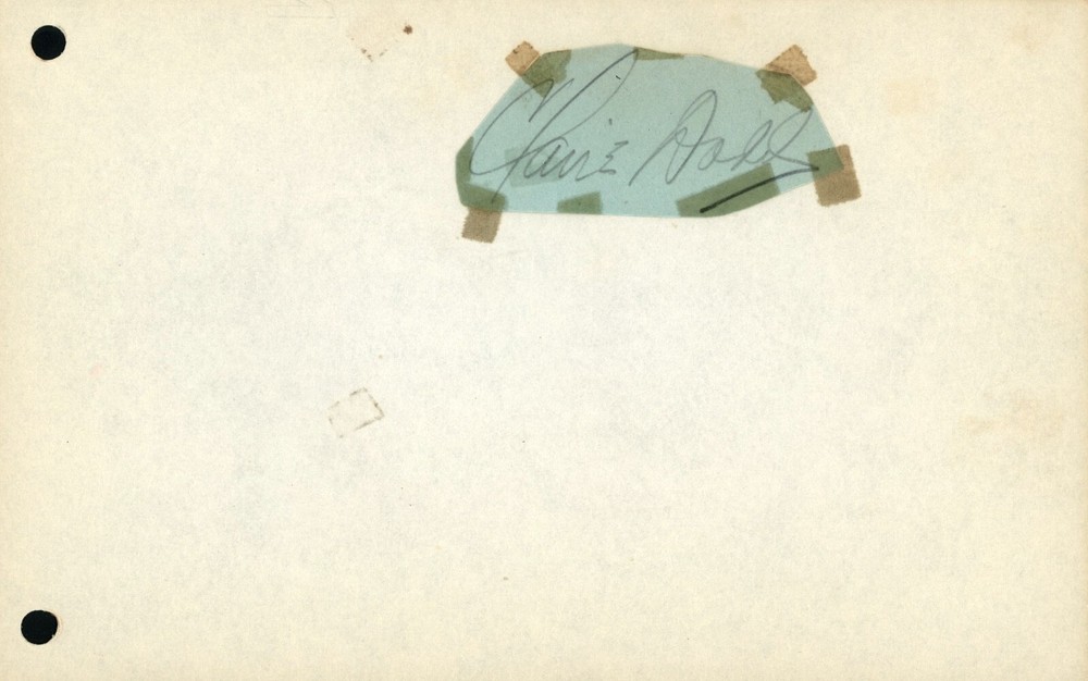 Vintage Claire Dodd Autograph - 1941