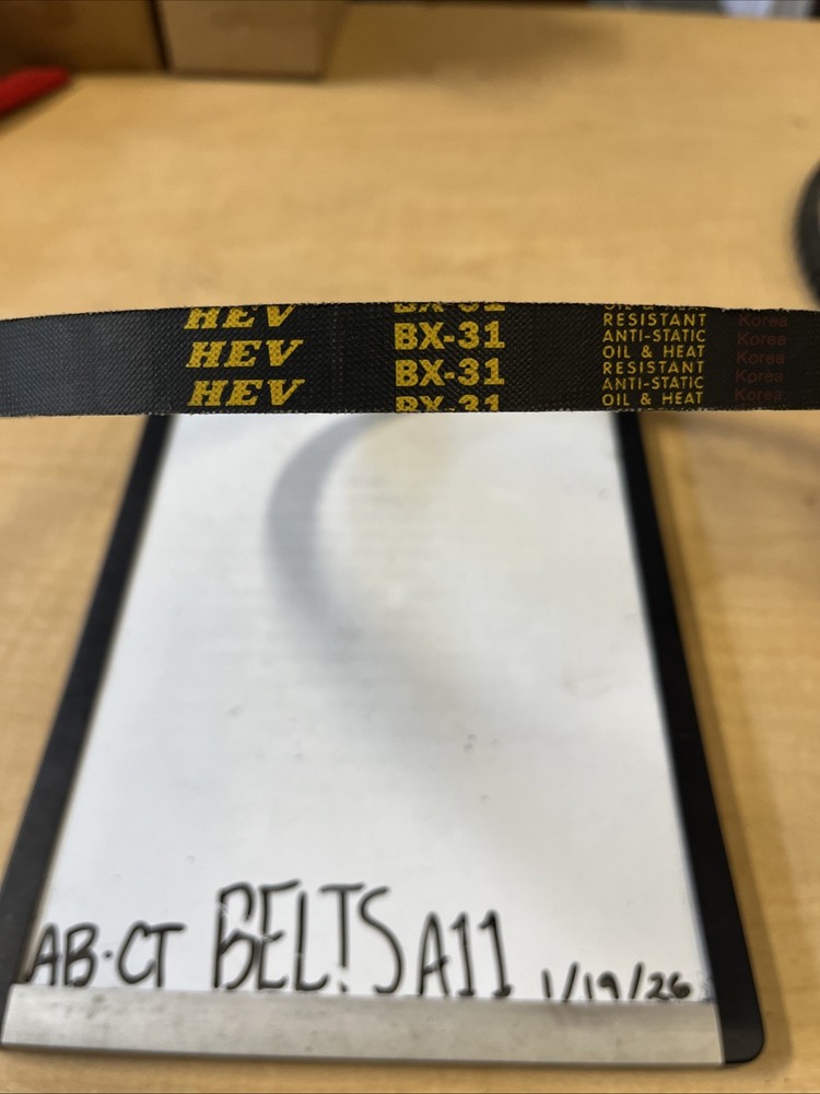 Dunlop/HEV BX-31 Cogged Vee V-Belt Assembly NOS