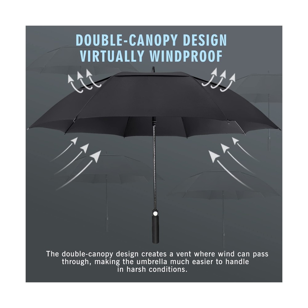 ZOMAKE Golf Umbrella 54/62/68 Inch, Large Windproof Umbrellas Automatic Open ...