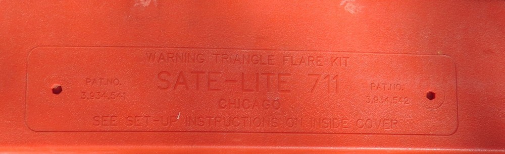 Sate-Lite Emergency Warning Triangle DOT Approved Reflective Safety Roadside Kit