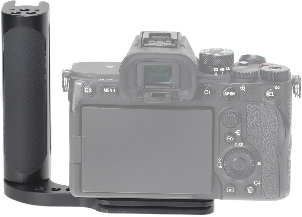 Universal Camera 2Nd L-Type Bracket Holder with Side Handle Grip, Quick Release