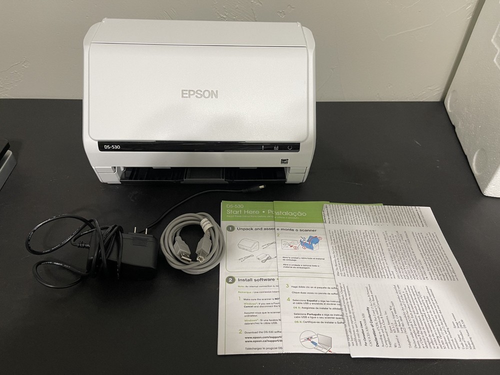 Epson Workforce DS-530 Desktop Pass-Thru Document Color Scanner