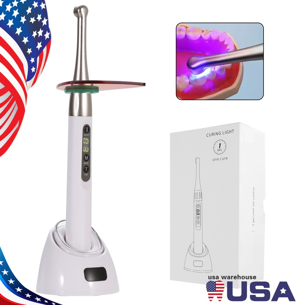 Dental ILED Wireless Curing Light Lamp 1 Sec Curing 2500mw 100-240V