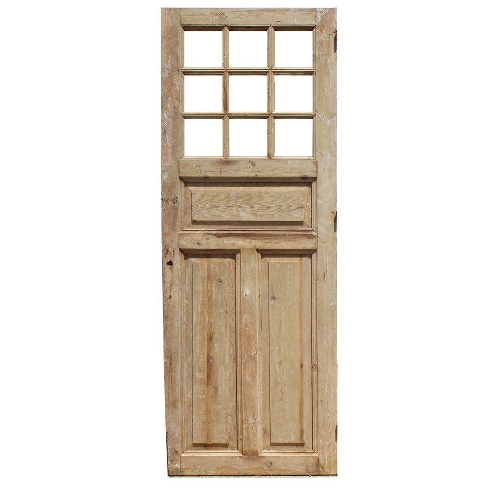 Reclaimed 29” Door with Divided Windows, Antique Doors, NED2387