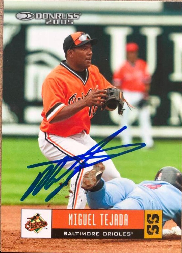 Miguel Tejada Autographed 2005 Donruss #111