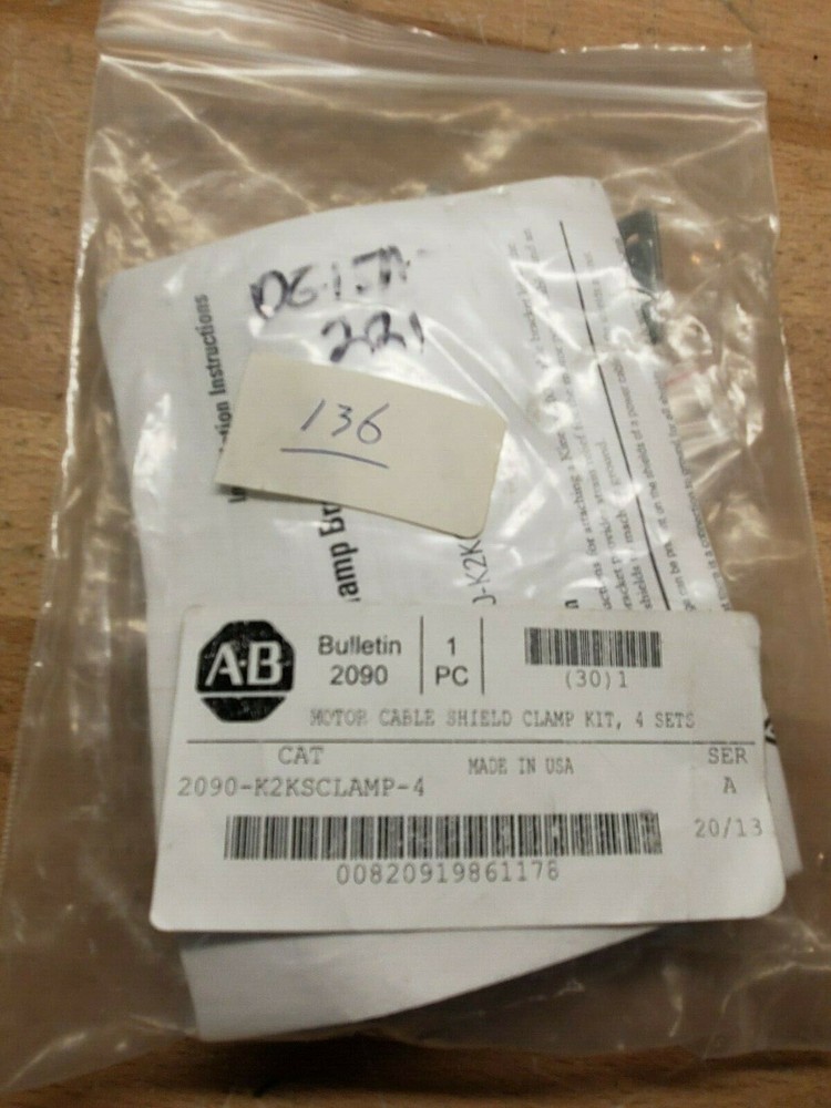 AB 2090-K2KSCLAMP-4  CABLE SHIELD CLAMP KINETIX 2000 CABLE CLAMP BRACKET KIT