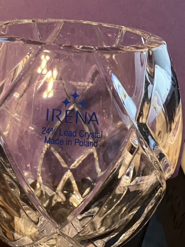 Irene Crystal Poland Vase