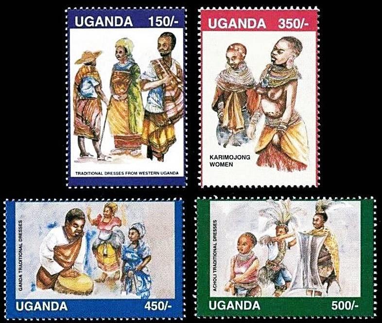 UGANDA 1996 ETHNOGRAPHY/COSTUMES MNH  🅵🆁🅴🅴 🆂🅷🅸🅿🅿🅸🅽🅶