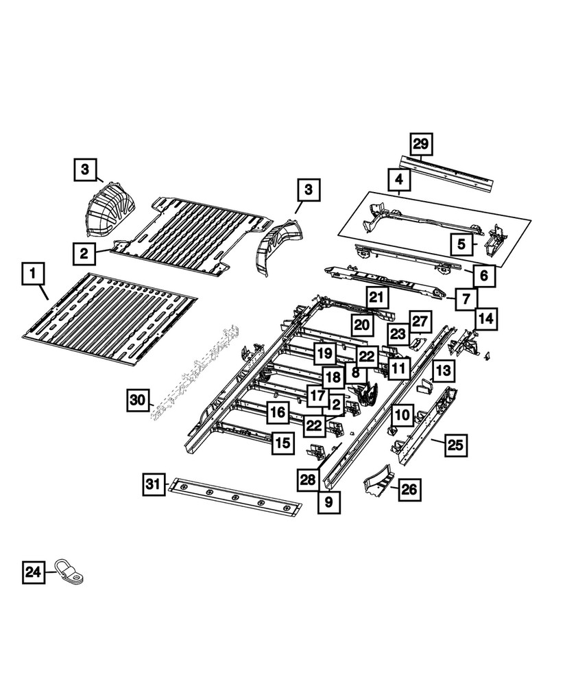 Genuine Mopar Shock Upper Mount 68167209AC