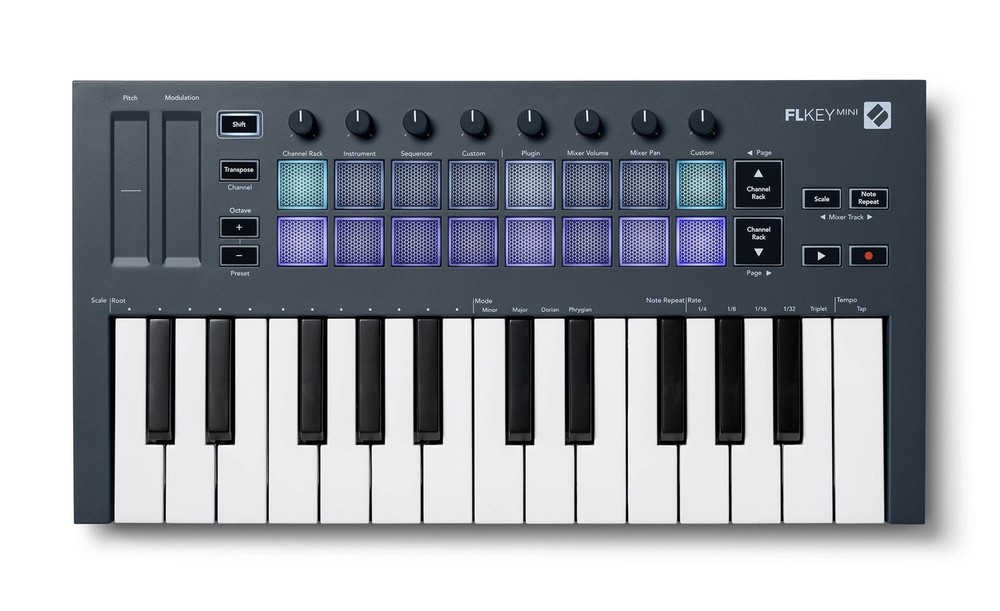 Novation FLkey Mini Compact 25-Mini-Key MIDI Keyboard Controller for FL Studio