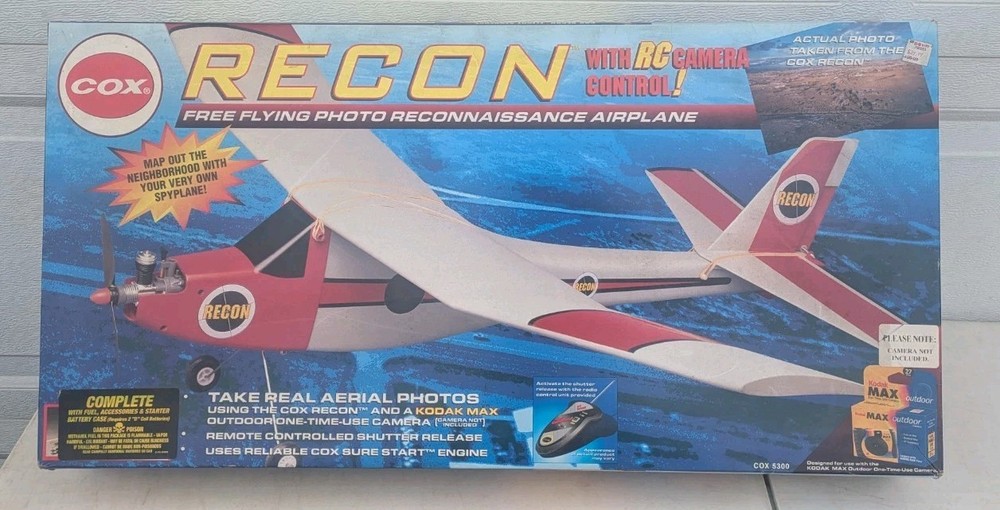 Cox Recon Free Flying Airplane In Box