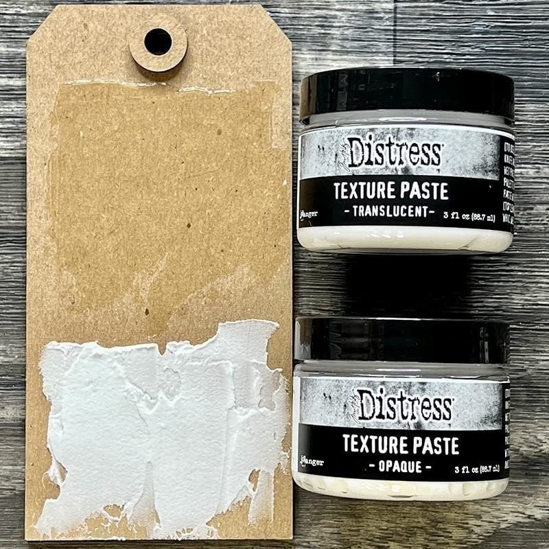 Ranger Ink Bundle Set- Tim Holtz Distress Texture Paste Translucent and Opaque,