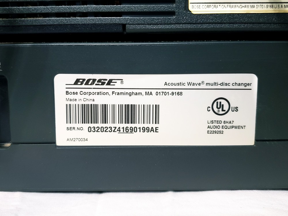 Bose Acoustic Wave CD-3000 AM/FM CD Player & Multi Disc Changer With Remote READ