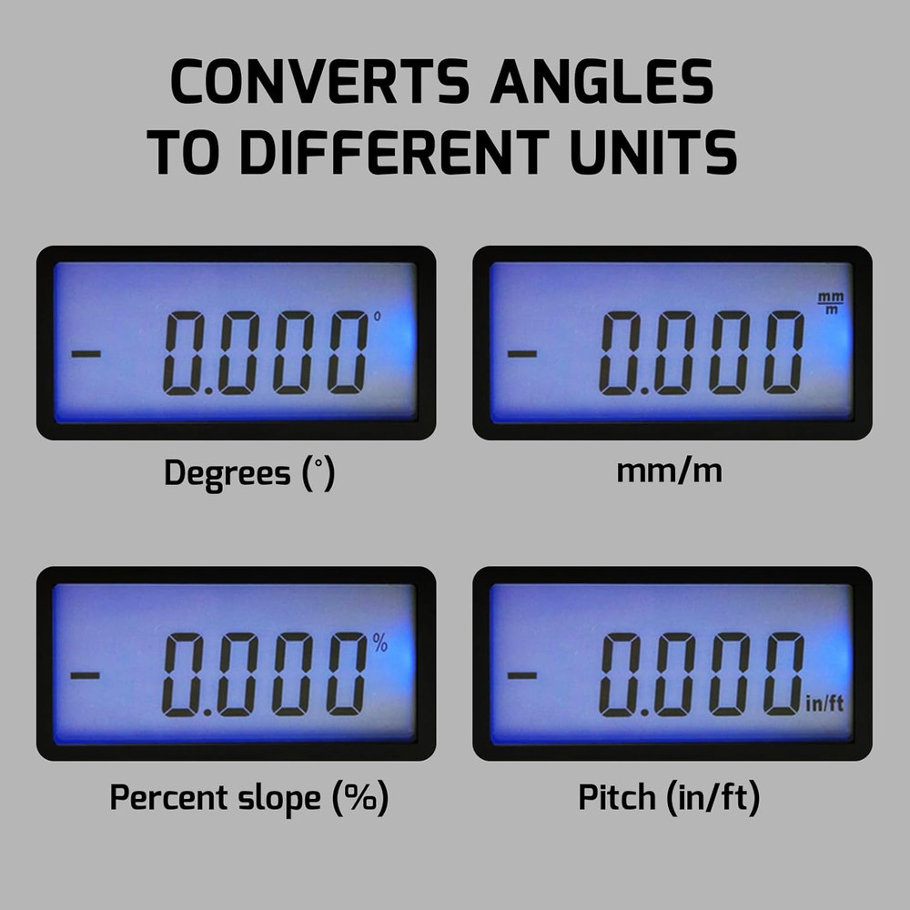 Digital Angle Finder Magnetic Protractor Inclinometer Angle Level Meter Tool Dig
