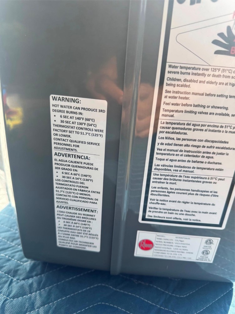 Rheem 6 Gal. 120-Volt Plug-In MiniTank Point of Use Electric Water Heater