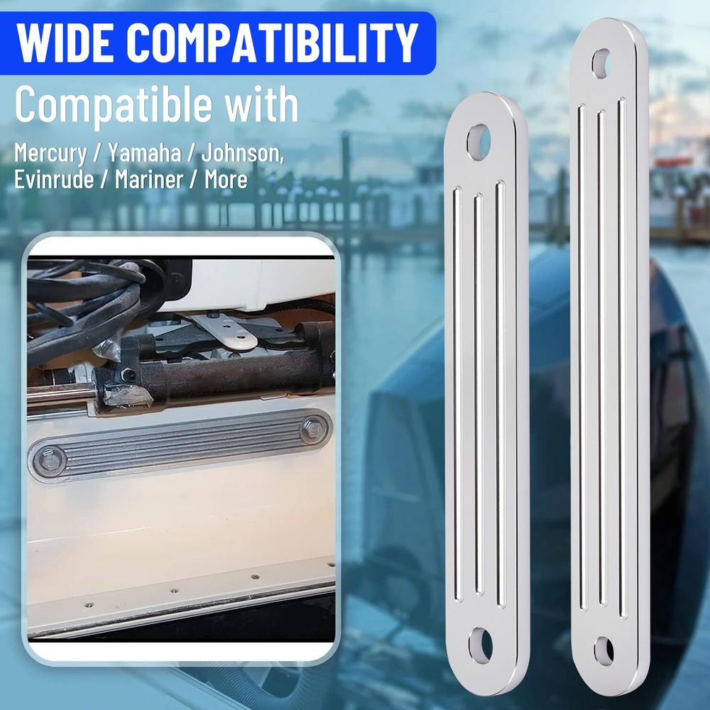 Outboard Motor Jack Plate & Support Plate & Bolt Set for Top+Lower Support Bolt