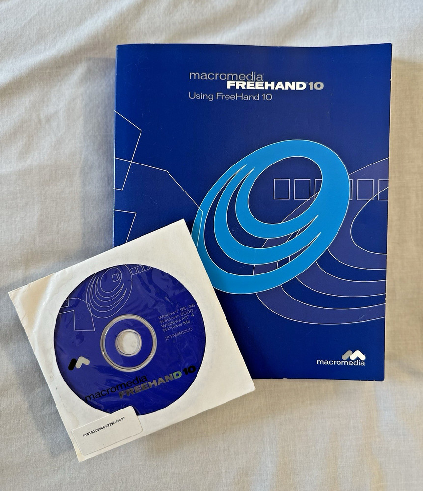 Macromedia FREEHAND 10 BOOK + CD ~ Using Free Hand MAC WINDOWS
