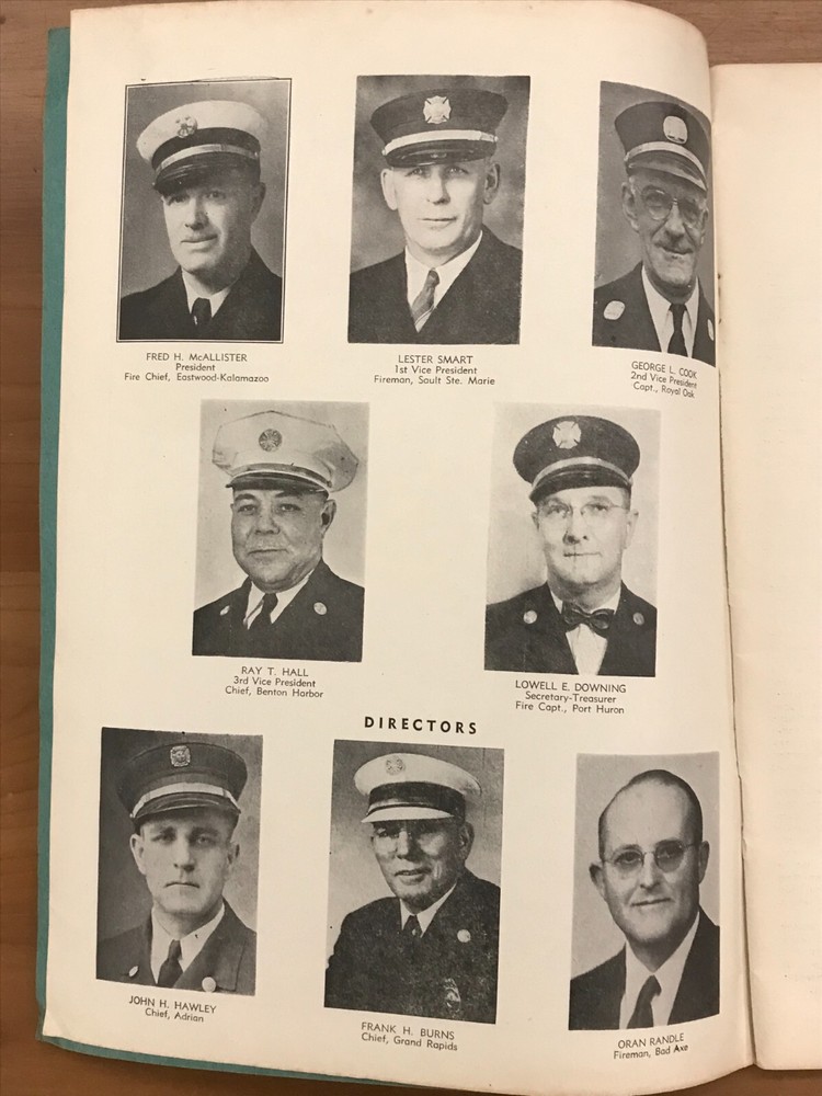 1949 Michigan State Firemen's Association 74th Annual Convention Program