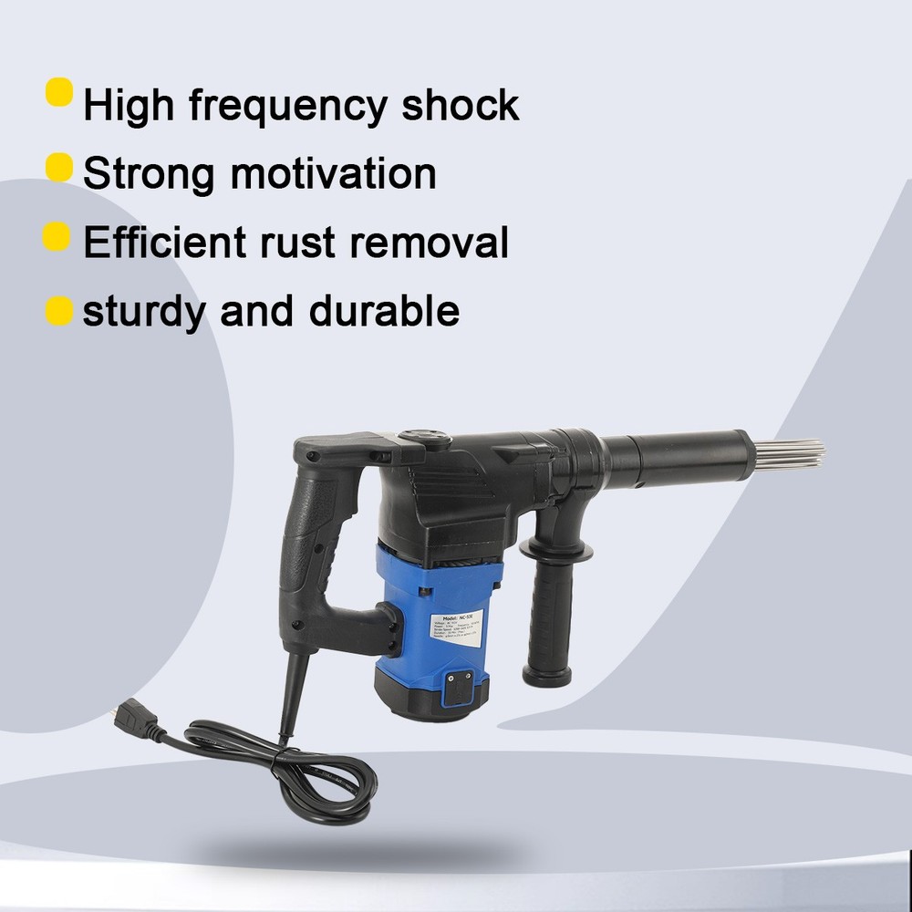110V 1100W Electric Needle Derusting Gun Rust Removal Needle Scaler Jet Chisel