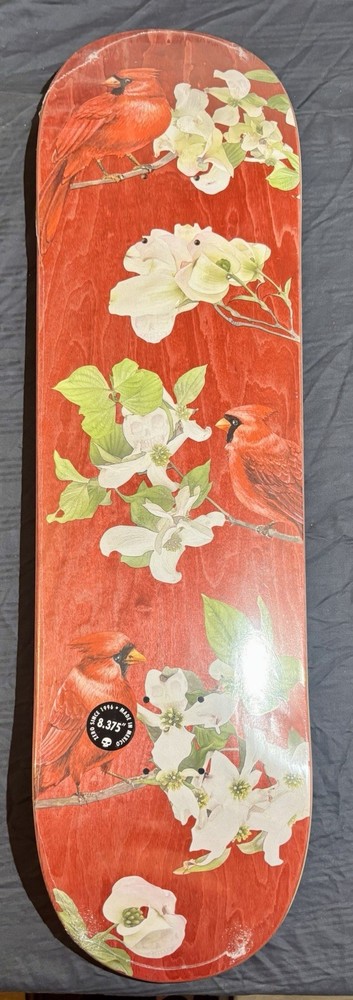 Zero Chris Wimer Deck Floral Cardinal Graphic Art Theme Skateboard