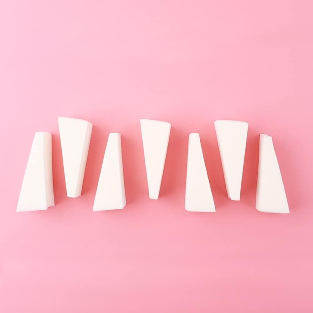Soft White Foam Wedges - 32 Count for Precise Makeup Touch-Ups & Blending