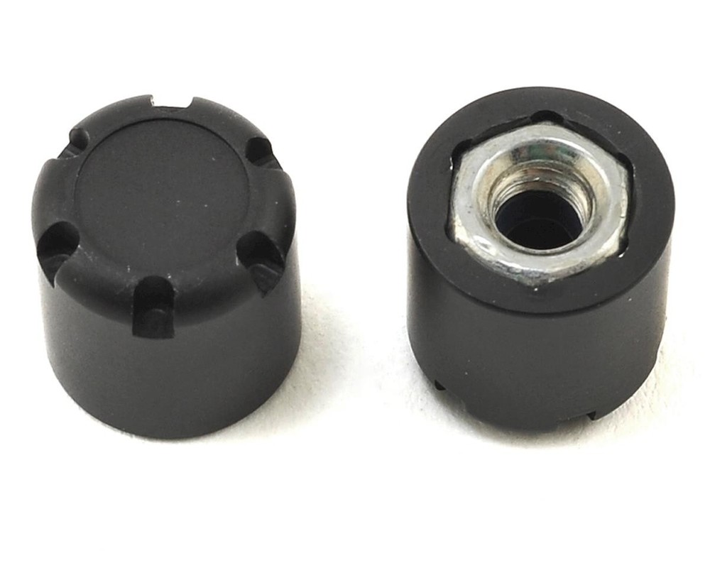 SSD RC Scale Rear Hubs (Black) (2) [SSD00178]