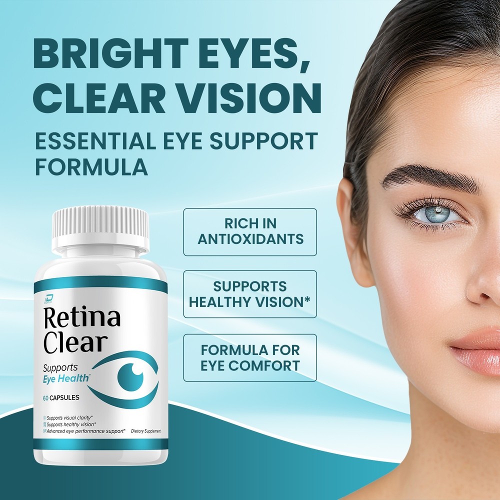 (2 Pack) Retina Clear Eye Support Supplement – RetinaClear Capsules Eye Vitamins