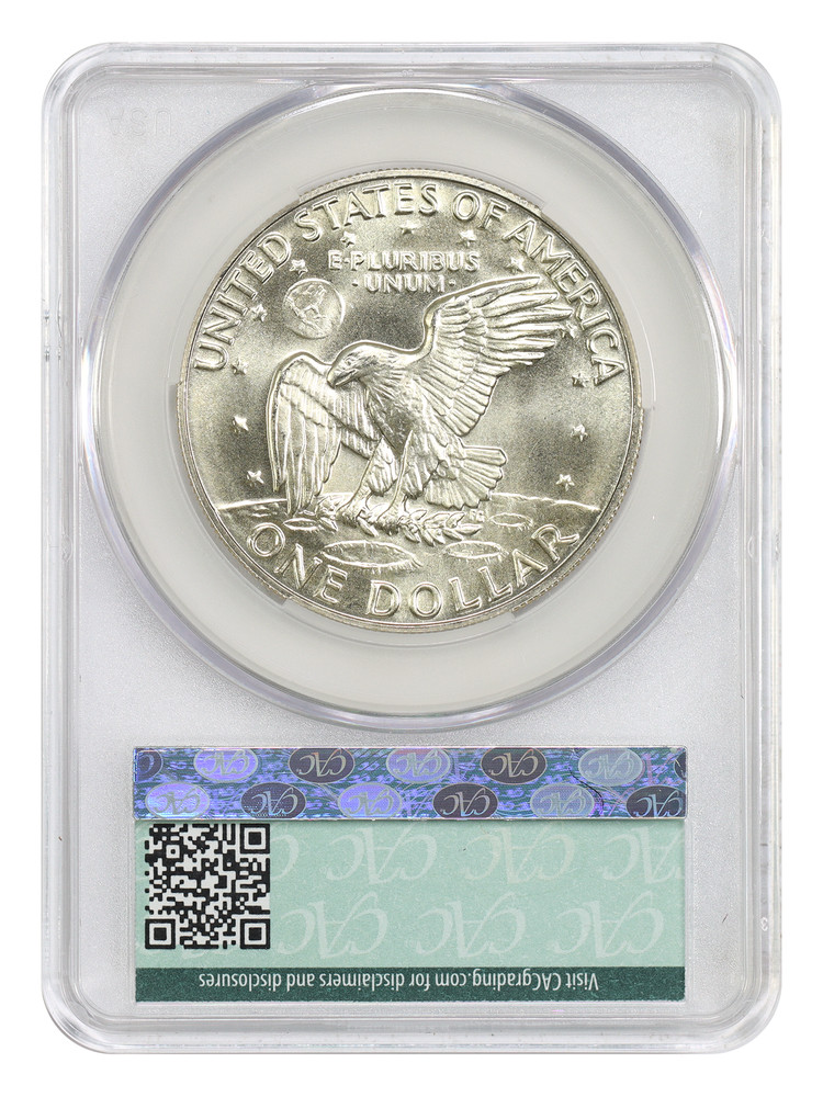 1973-S $1 CACG MS66 (Silver) - Ike Dollar - .3161 oz Silver