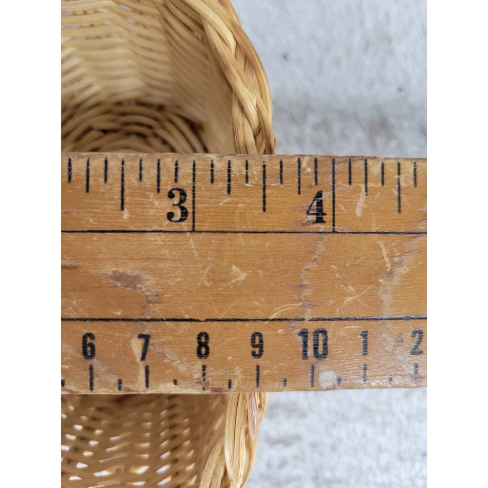Small Woven Rattan Basket Miniature Decor Storage Container